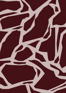 cracked pattern boho art design