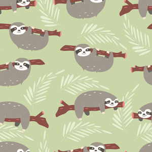 sloths pattern design