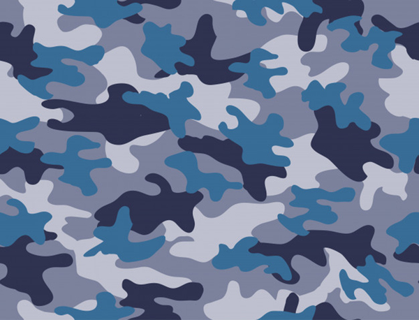 military seamless pattern Print