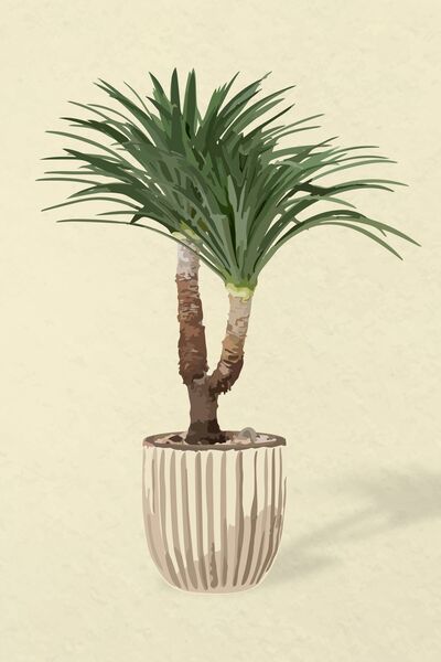 tree vector art in a flower pot by Hannah99