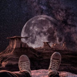 In the Cosmos moon sci fi space sky