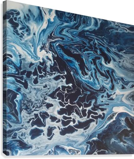Blue motion Canvas Print