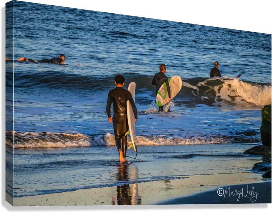 Surfers Canvas Print