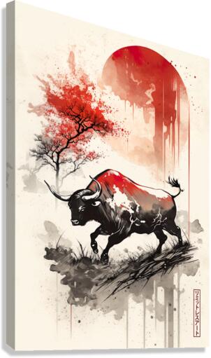 Ox Power Canvas Print