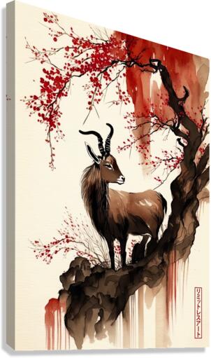 Goat Elegance Canvas Print