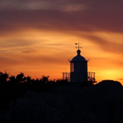 Lighthouse sunset