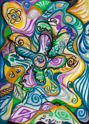 multicolored abstract composition