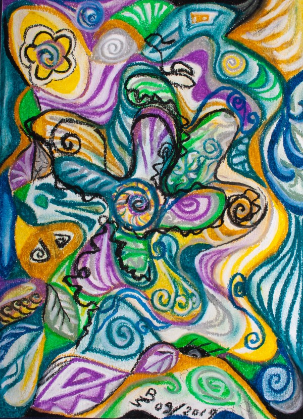 multicolored abstract composition Print