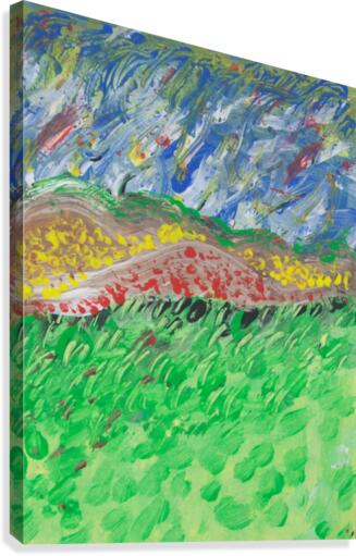 windy landscape Canvas Print