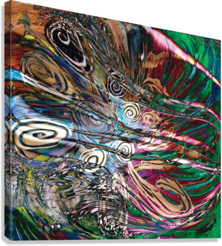 fluid energetic flow Canvas Print