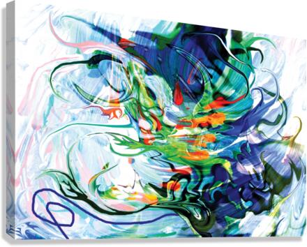 liquid moving elements Canvas Print