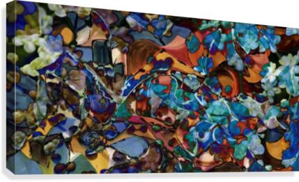 multiform colored abstract shapes Canvas Print