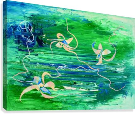 water surface abstraction Canvas Print