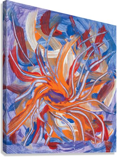 confluence shape abstraction Canvas Print