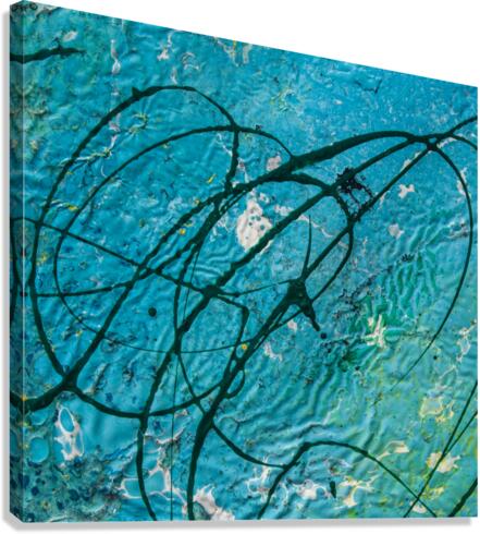 light blue abstract Canvas Print