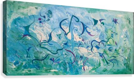 abstract orient impression Canvas Print