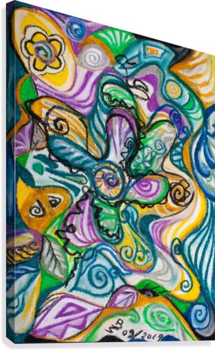 multicolored abstract composition Canvas Print