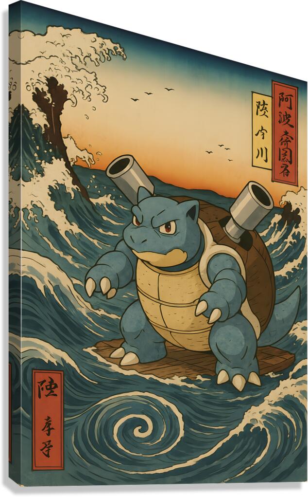 Pokemon Blastoise Canvas Print