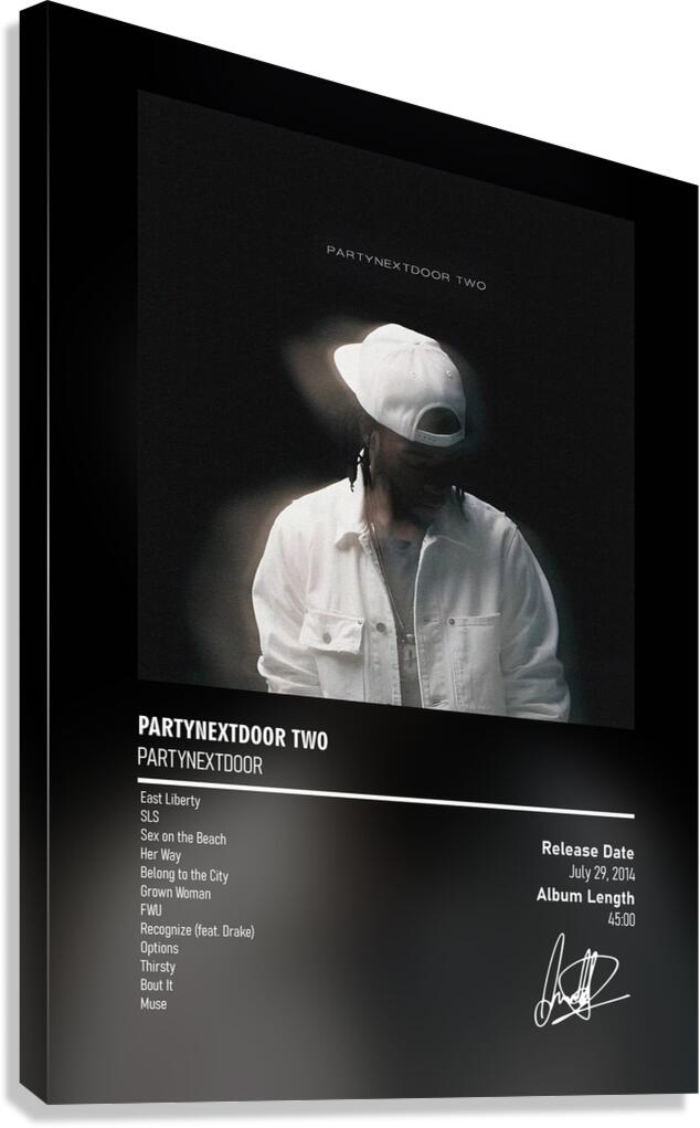 PARTYNEXTDOOR Two Canvas Print