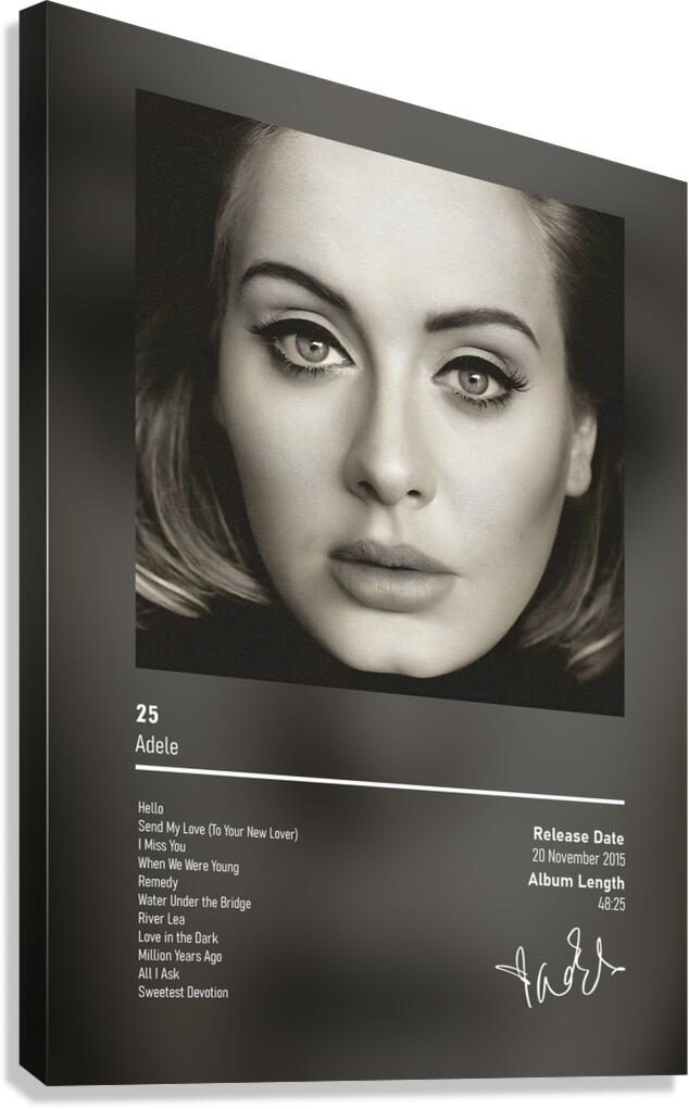 25 By Adele Canvas Print