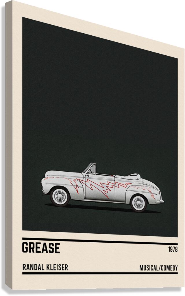 Grease car Canvas Print