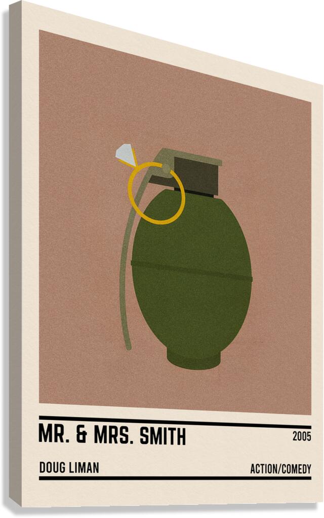 Mr Mrs Smith Canvas Print