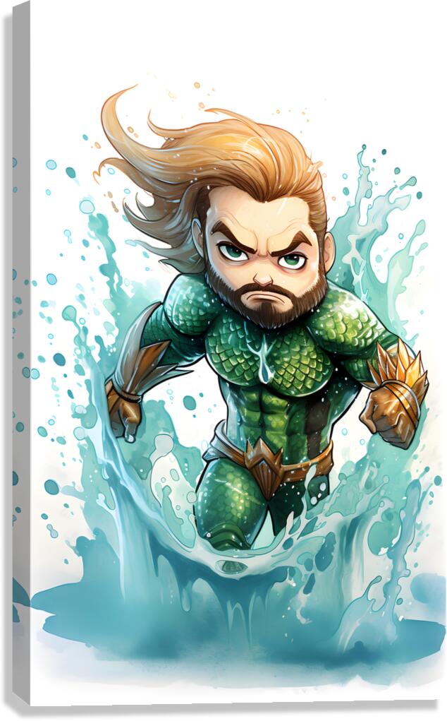 aquamen Canvas Print
