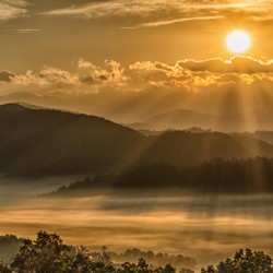 Sunrise in the Smokies
