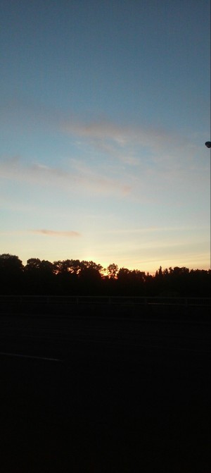 Sunset over the bridge