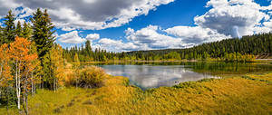 fall colors of duck creek pond