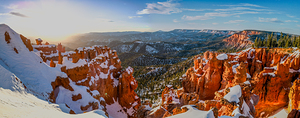 Sunset on hoodoos 