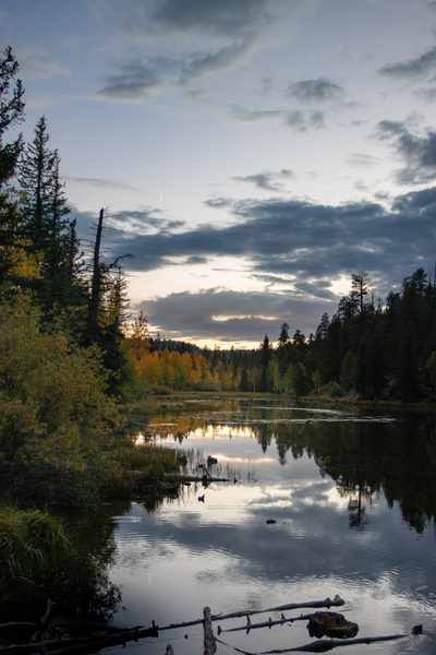 Aspen Mirror sunset Print