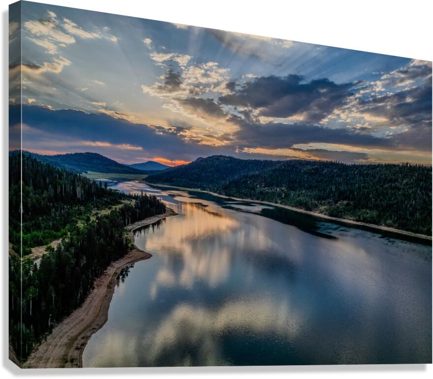 sunset over navajo Canvas Print