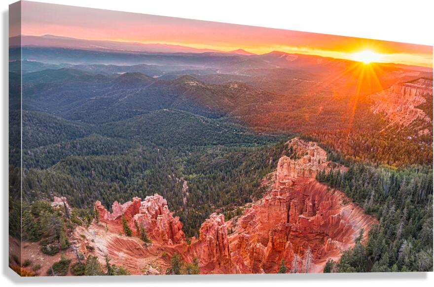 strawberry point sunset Canvas Print