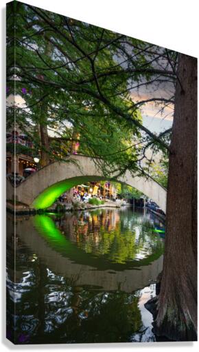 riverwalk sat Canvas Print