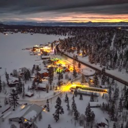 sunrise over duck creek village 
