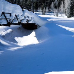 snowy aspen mirror bridge
