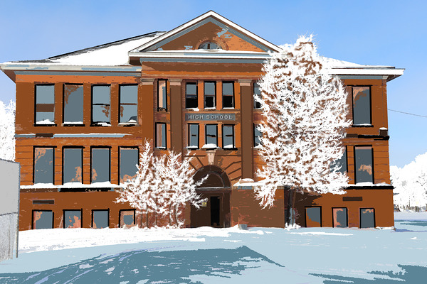 Beardsley School Print
