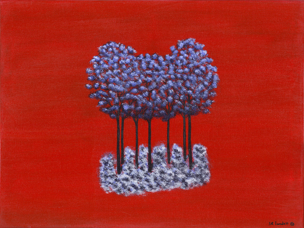 Blue Trees Print