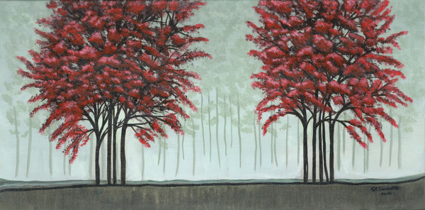 Red Trees Print