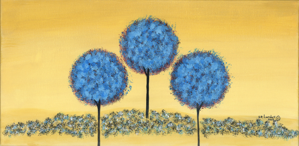 Triple Blue Print