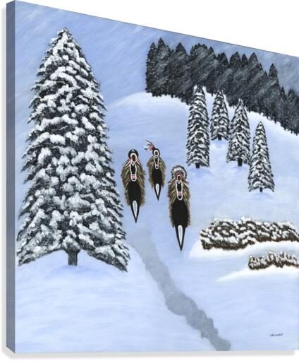 Winter Scouts Canvas Print
