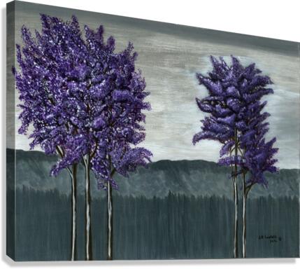 Purple Trees Canvas Print
