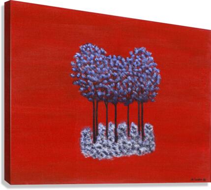 Blue Trees Canvas Print