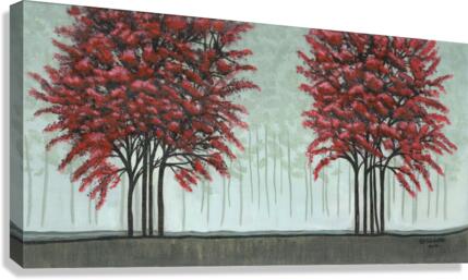 Red Trees Canvas Print