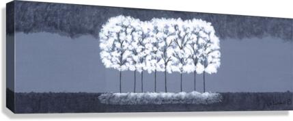 White Trees Canvas Print