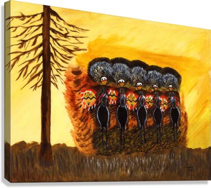 Warrior Gathering Canvas Print