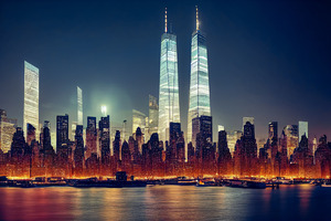 Abstract New York Cityscape