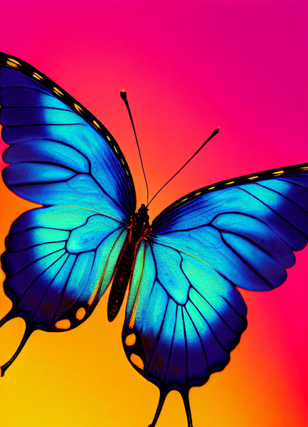 Neon Butterfly by Dustin Hahn
