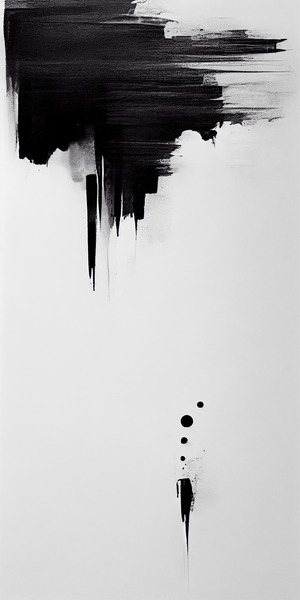 Lux Noir Abstract by Dustin Hahn